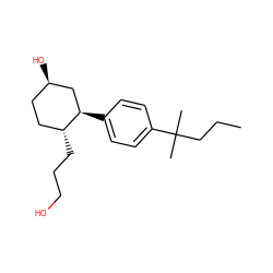 CCCC(C)(C)c1ccc([C@@H]2C[C@H](O)CC[C@H]2CCCO)cc1 ZINC000029123894