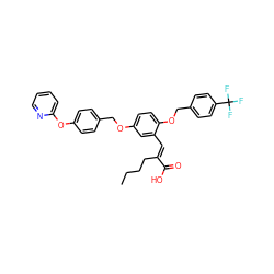 CCCC/C(=C\c1cc(OCc2ccc(Oc3ccccn3)cc2)ccc1OCc1ccc(C(F)(F)F)cc1)C(=O)O ZINC000299859036