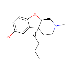 CCCC[C@@]12CCN(C)C[C@@H]1Oc1ccc(O)cc12 ZINC000096927511