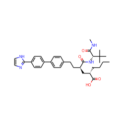 CCCC[C@@H](C[C@@H](CCc1ccc(-c2ccc(-c3ncc[nH]3)cc2)cc1)C(=O)N[C@H](C(=O)NC)C(C)(C)C)C(=O)O ZINC000025988016