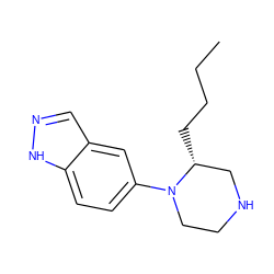 CCCC[C@@H]1CNCCN1c1ccc2[nH]ncc2c1 ZINC000053314343