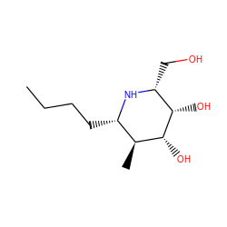 CCCC[C@@H]1N[C@H](CO)[C@H](O)[C@H](O)[C@H]1C ZINC000049583101