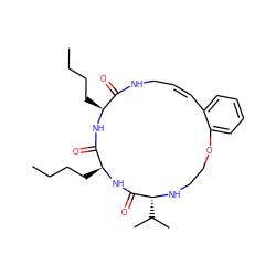 CCCC[C@@H]1NC(=O)[C@H](CCCC)NC(=O)[C@@H](C(C)C)NCCOc2ccccc2/C=C\CNC1=O ZINC001772649890