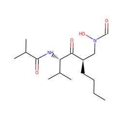 CCCC[C@H](CN(O)C=O)C(=O)[C@@H](NC(=O)C(C)C)C(C)C ZINC000066101619