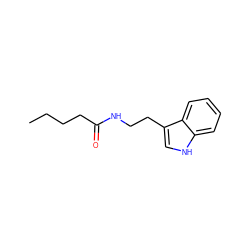 CCCCC(=O)NCCc1c[nH]c2ccccc12 ZINC000002105675