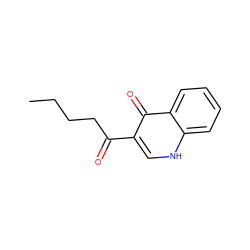 CCCCC(=O)c1c[nH]c2ccccc2c1=O ZINC000040892917