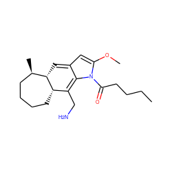 CCCCC(=O)n1c(OC)cc2c1=C(CN)[C@@H]1CCCC[C@@H](C)[C@@H]1C=2 ZINC000169314620