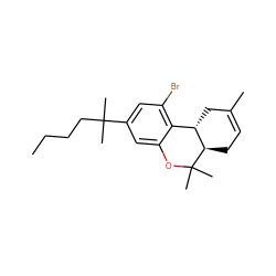 CCCCC(C)(C)c1cc(Br)c2c(c1)OC(C)(C)[C@@H]1CC=C(C)C[C@@H]21 ZINC000064448624