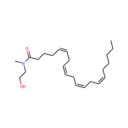 CCCCC/C=C\C/C=C\C/C=C\C/C=C\CCCC(=O)N(C)CCO ZINC000013760069