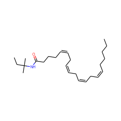 CCCCC/C=C\C/C=C\C/C=C\C/C=C\CCCC(=O)NC(C)(C)CC ZINC000013761108