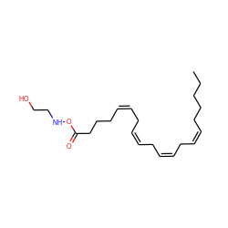 CCCCC/C=C\C/C=C\C/C=C\C/C=C\CCCC(=O)ONCCO ZINC000013685186