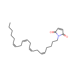 CCCCC/C=C\C/C=C\C/C=C\C/C=C\CCCCN1C(=O)C=CC1=O ZINC000027645447