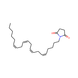 CCCCC/C=C\C/C=C\C/C=C\C/C=C\CCCCN1C(=O)CCC1=O ZINC000045285363