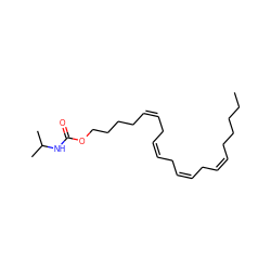 CCCCC/C=C\C/C=C\C/C=C\C/C=C\CCCCOC(=O)NC(C)C ZINC000013797932