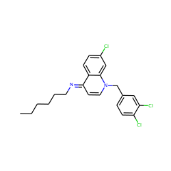 CCCCCC/N=c1\ccn(Cc2ccc(Cl)c(Cl)c2)c2cc(Cl)ccc12 ZINC000013741409