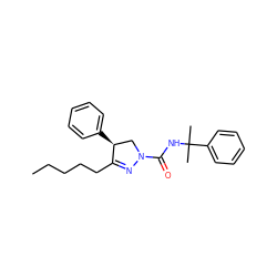 CCCCCC1=NN(C(=O)NC(C)(C)c2ccccc2)C[C@@H]1c1ccccc1 ZINC000058592762