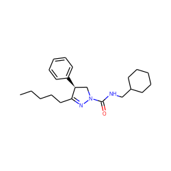 CCCCCC1=NN(C(=O)NCC2CCCCC2)C[C@@H]1c1ccccc1 ZINC000058592494