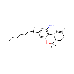 CCCCCCC(C)(C)c1cc(N)c2c(c1)OC(C)(C)[C@@H]1CCC(C)=C[C@@H]21 ZINC000045389294