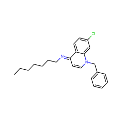 CCCCCCC/N=c1\ccn(Cc2ccccc2)c2cc(Cl)ccc12 ZINC000036080437