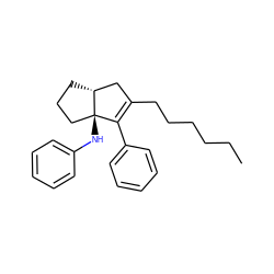 CCCCCCC1=C(c2ccccc2)[C@]2(Nc3ccccc3)CCC[C@@H]2C1 ZINC000014978552