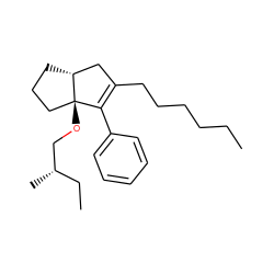 CCCCCCC1=C(c2ccccc2)[C@]2(OC[C@@H](C)CC)CCC[C@@H]2C1 ZINC000071319146