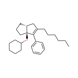 CCCCCCC1=C(c2ccccc2)[C@]2(OC3CCCCC3)CCC[C@@H]2C1 ZINC000071318083