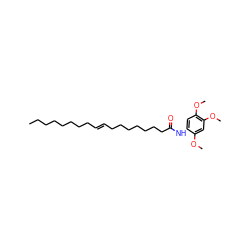 CCCCCCCC/C=C/CCCCCCCC(=O)Nc1cc(OC)c(OC)cc1OC ZINC000036349488