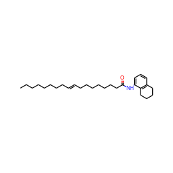 CCCCCCCC/C=C/CCCCCCCC(=O)Nc1cccc2c1CCCC2 ZINC000036349446