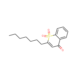 CCCCCCCC1=CC(=O)c2ccccc2S1(=O)=O ZINC000034803001