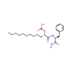 CCCCCCCCCC[C@H](CC(=O)O)C(=O)N[C@@H](Cc1ccccc1)C(=O)NC ZINC000034801802