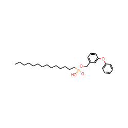 CCCCCCCCCCCCCC[P@@](=O)(O)OCc1cccc(Oc2ccccc2)c1 ZINC000043100510
