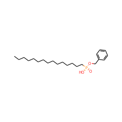 CCCCCCCCCCCCCCC[P@@](=O)(O)OCc1ccccc1 ZINC000043101020