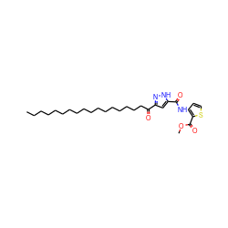 CCCCCCCCCCCCCCCCCC(=O)c1cc(C(=O)Nc2ccsc2C(=O)OC)[nH]n1 ZINC000049802210