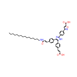 CCCCCCCCCCCCCCCCNC(=O)/C=C/c1ccc(-c2nc(-c3ccc(-c4cc(C(=O)O)on4)cc3)[nH]c2-c2ccc(/C=C/C(=O)O)cc2)cc1 ZINC000095541990