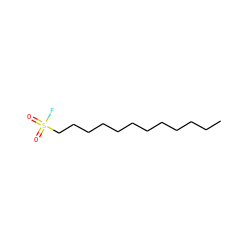 CCCCCCCCCCCCS(=O)(=O)F ZINC000034803447