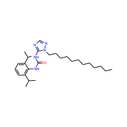 CCCCCCCCCCCCn1ncnc1NC(=O)Nc1c(C(C)C)cccc1C(C)C ZINC000036350004