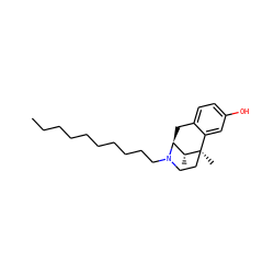 CCCCCCCCCCN1CC[C@]2(C)c3cc(O)ccc3C[C@H]1[C@H]2C ZINC000036126871