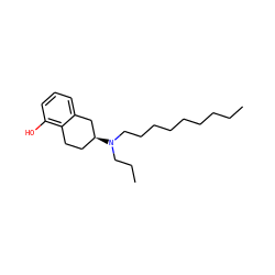 CCCCCCCCCN(CCC)[C@H]1CCc2c(O)cccc2C1 ZINC000095559933