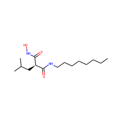 CCCCCCCCNC(=O)[C@@H](CC(C)C)C(=O)NO ZINC000014113735