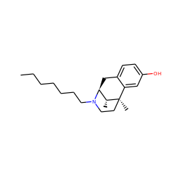 CCCCCCCN1CC[C@]2(C)c3cc(O)ccc3C[C@H]1[C@H]2C ZINC000036126869