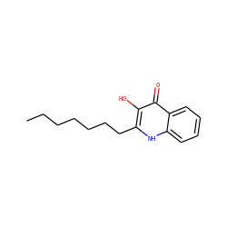 CCCCCCCc1[nH]c2ccccc2c(=O)c1O ZINC000008436860