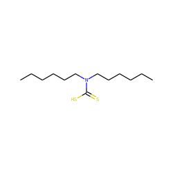 CCCCCCN(CCCCCC)C(=S)S ZINC000031947196