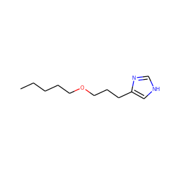 CCCCCOCCCc1c[nH]cn1 ZINC000013560966