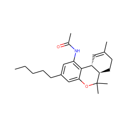 CCCCCc1cc(NC(C)=O)c2c(c1)OC(C)(C)[C@@H]1CCC(C)=C[C@@H]21 ZINC000045391403