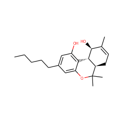 CCCCCc1cc(O)c2c(c1)OC(C)(C)[C@@H]1CC=C(C)[C@H](O)[C@@H]21 ZINC000473135015