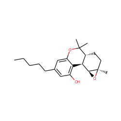 CCCCCc1cc(O)c2c(c1)OC(C)(C)[C@@H]1CC[C@@]3(C)O[C@H]3[C@@H]21 ZINC000031414046