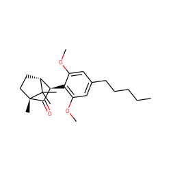 CCCCCc1cc(OC)c([C@H]2C(=O)[C@]3(C)CC[C@H]2C3(C)C)c(OC)c1 ZINC000117486797