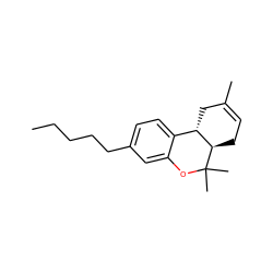 CCCCCc1ccc2c(c1)OC(C)(C)[C@@H]1CC=C(C)C[C@@H]21 ZINC000002526886