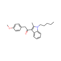 CCCCCn1c(C)c(C(=O)Cc2ccc(OC)cc2)c2ccccc21 ZINC000028460497