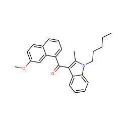 CCCCCn1c(C)c(C(=O)c2cccc3ccc(OC)cc23)c2ccccc21 ZINC000043021696